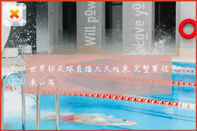 世界杯足球直播几天结束 完整赛程表公布